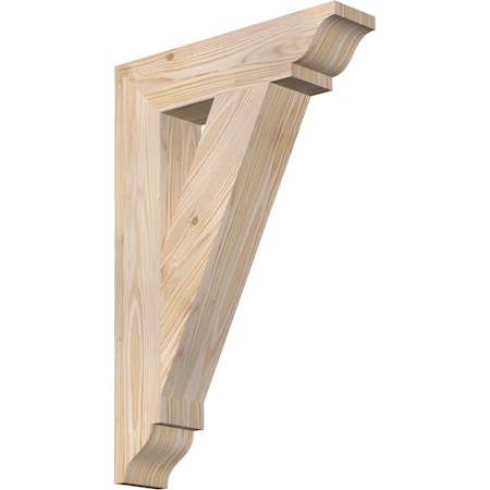 Ekena Millwork Traditional Traditional Smooth Bracket, Douglas Fir, 3 1/2"W x 16"D x 24"H BKT04X16X24TRA01SDF